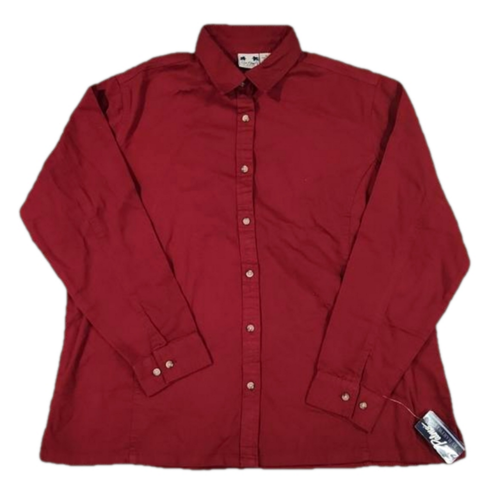 3/$20 Sea Palms By Hartwell Maroon NWT Button-Up Dress Shirt